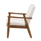 Baxton Studio Stratton Mid-Century Modern Cream Boucle Fabric and Walnut Brown Finished Wood Armchair 228-12960-ZORO - alternate 8